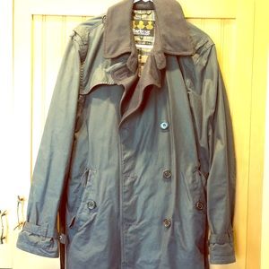 Men’s Barbour Waxed Overcoat Jacket - read details